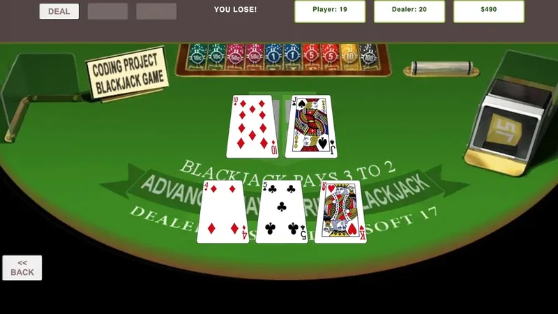 A playable browser card game built by students in the program